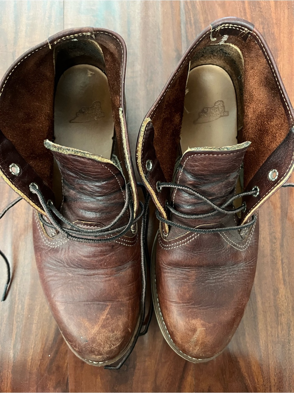 Red Wing Shoes MENS Brown Leather Chukka Boots - Picture 3 of 8